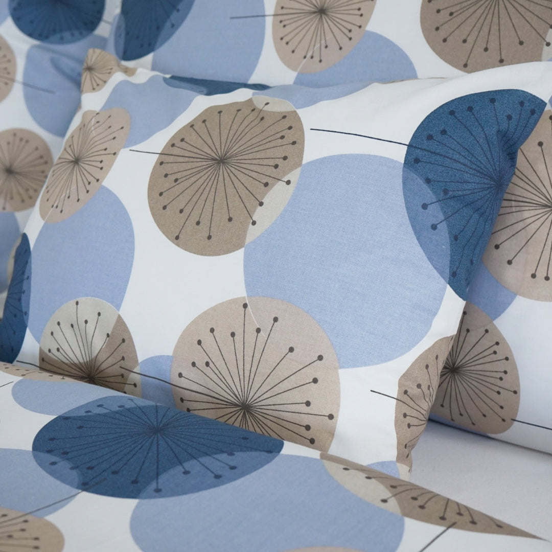 Pamut ágyneműhuzat garnitúra - Kék körök