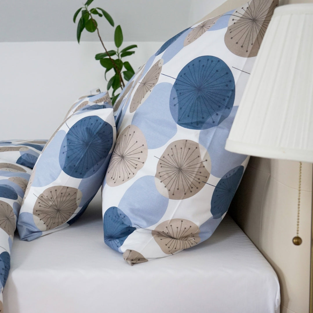 Pamut ágyneműhuzat garnitúra - Kék körök