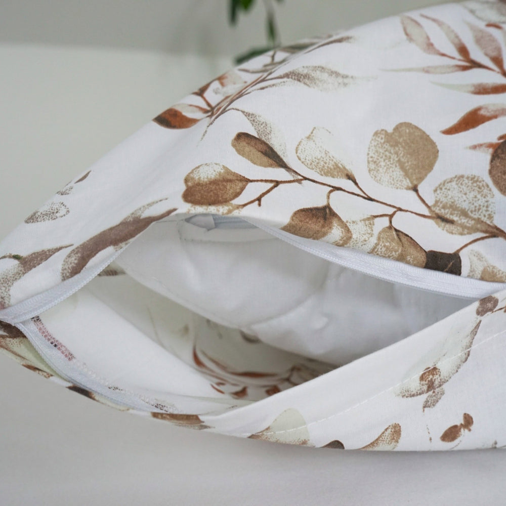 Cotton bed linen set - Blue triangle pattern