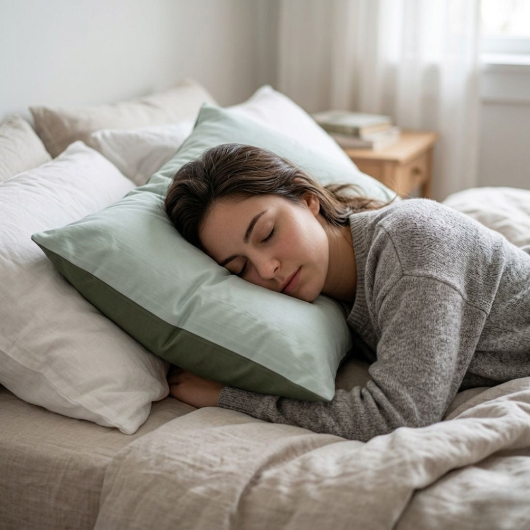 Mauvefarbener Satin-Kissenbezug – TC 250