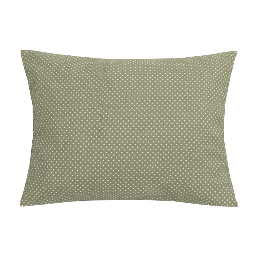 Cotton bed linen set - Blue triangle pattern