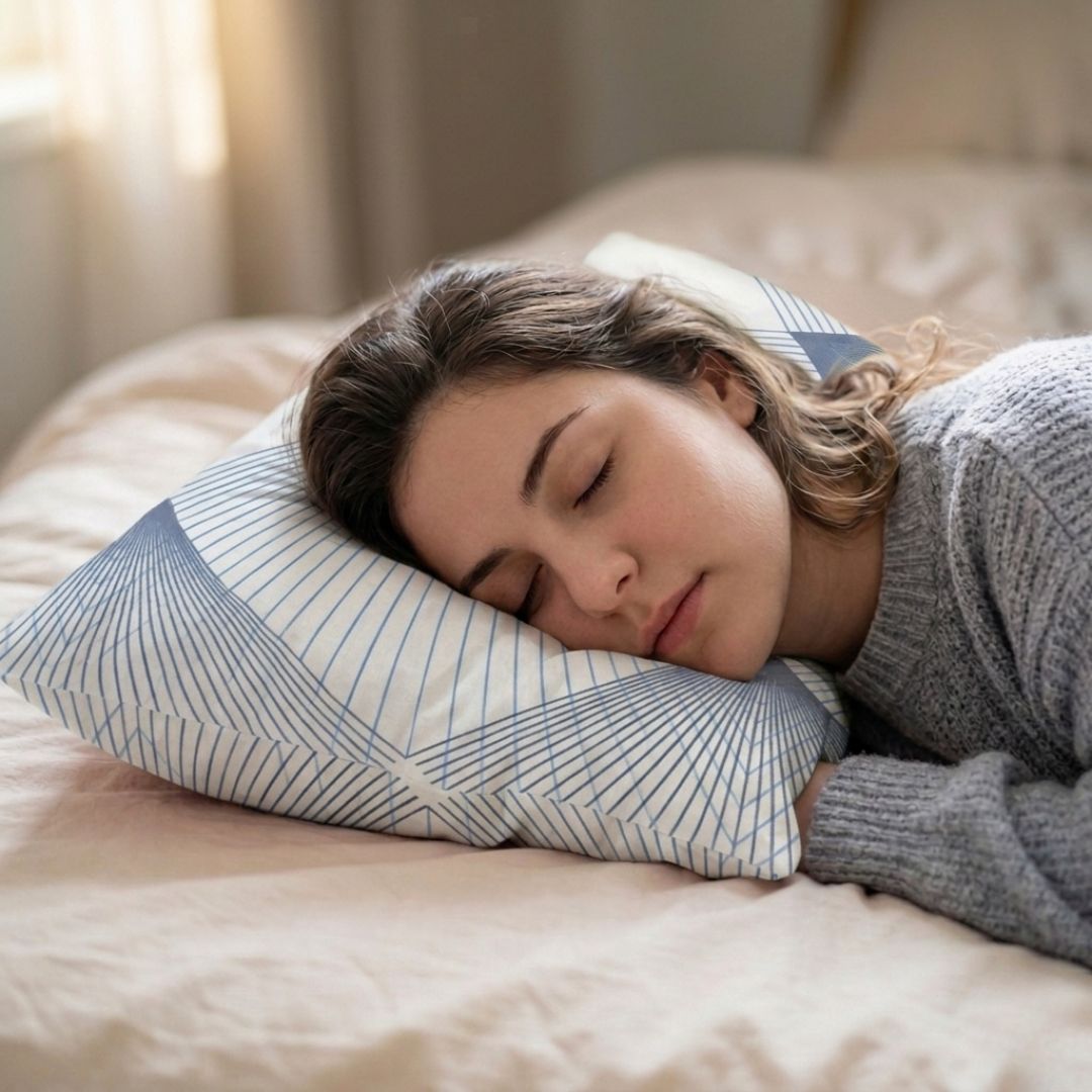 Flanel kispárnahuzat - Jeges fehér