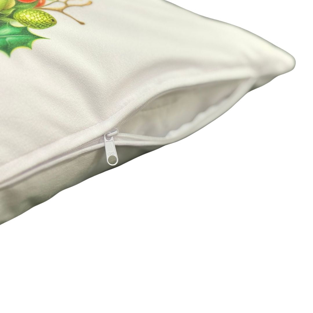 Red star zippered pillow with insert