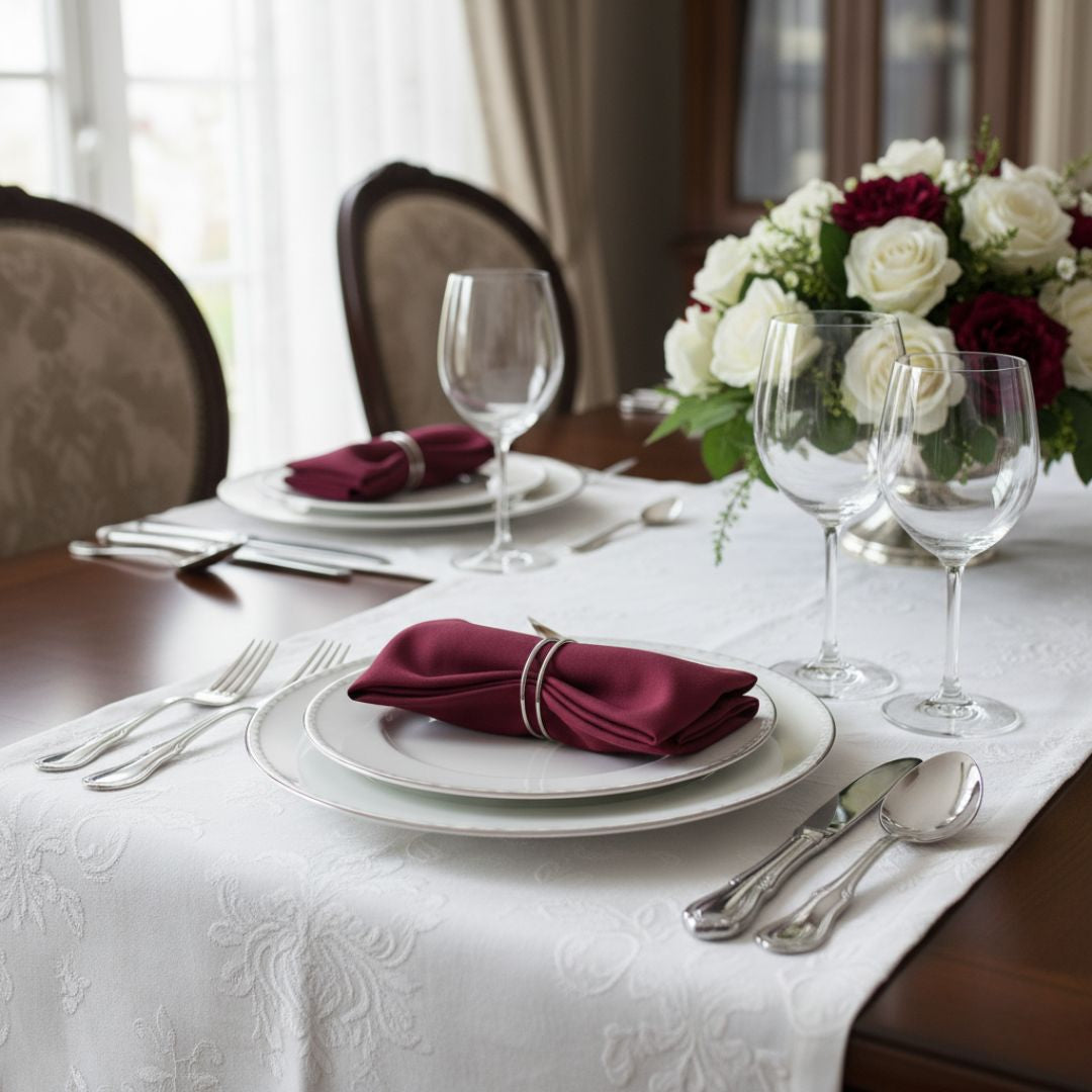 Textile napkin - cream - Premium quality!