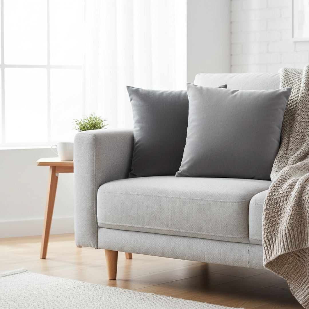 Decorative cushion (with insert) 45x45 cm (gray)