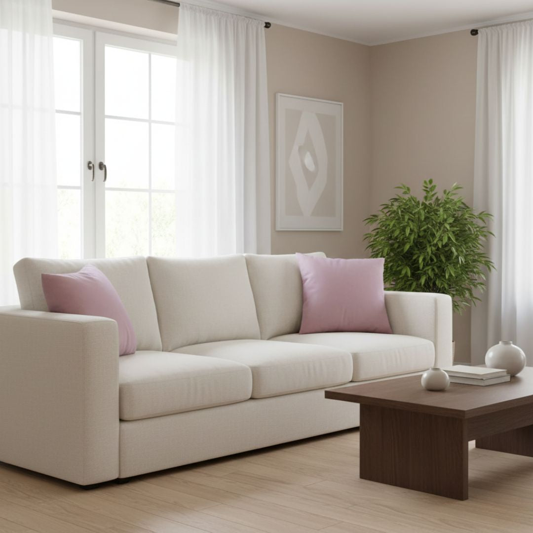 Decorative cushion (with insert) 45x45 (powder pink)