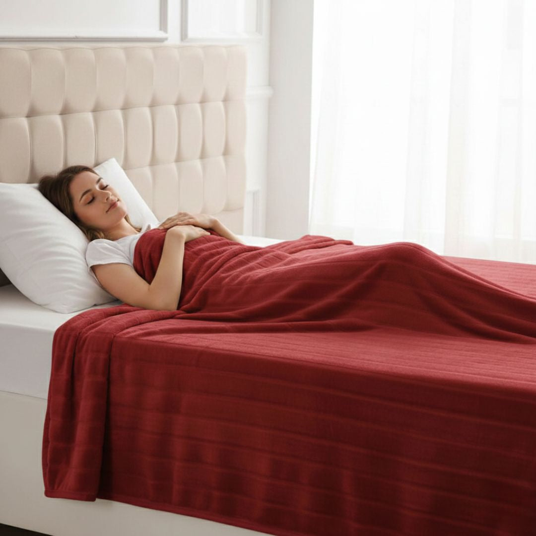 Pléd - Merinos Bordó