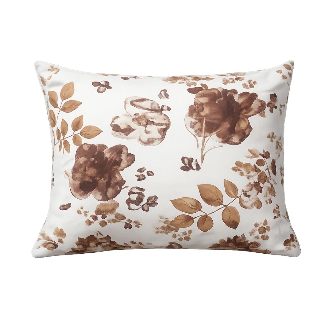 Flanell-Bettwäscheset - 3-teilig - Beige/Weiß