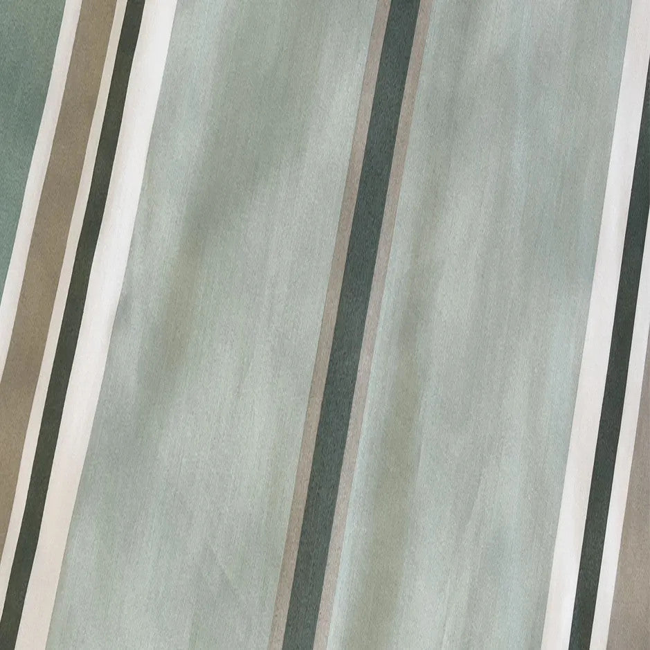 Pamutszatén félpárnahuzat - Menta/bézs csíkos