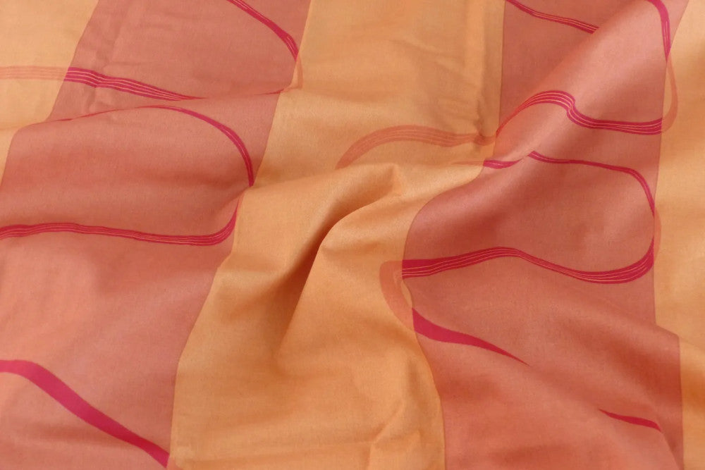 Cotton sateen duvet cover set - 3 pieces - Orange