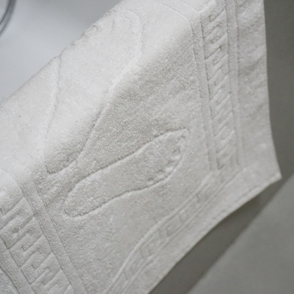 Badewannenausgang - weiß mit Fußstütze - 600 gr/m2 - verpackt