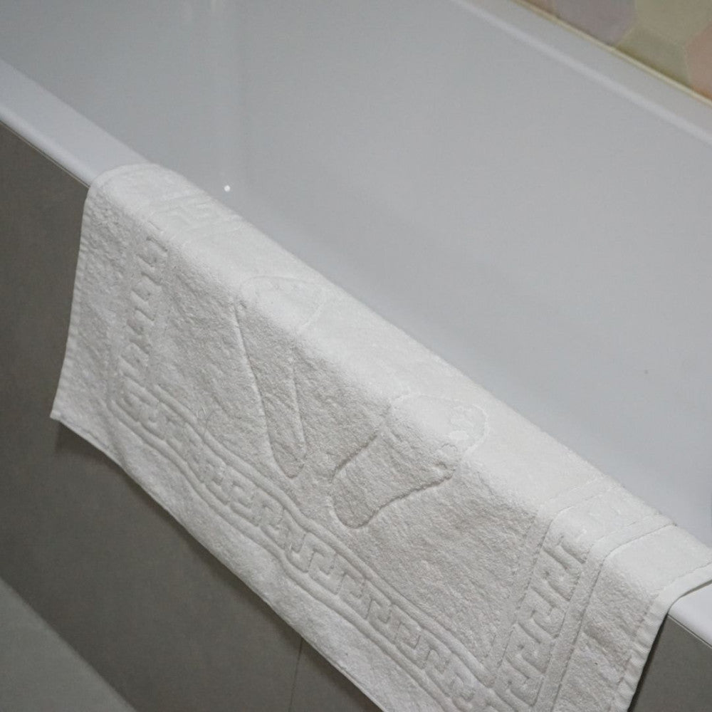 Badewannenausgang - weiß mit Fußstütze - 600 gr/m2 - verpackt