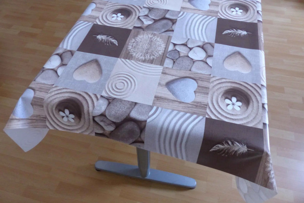 Viaszosvászon asztalterítő - Prémium minőség! - Homok barna