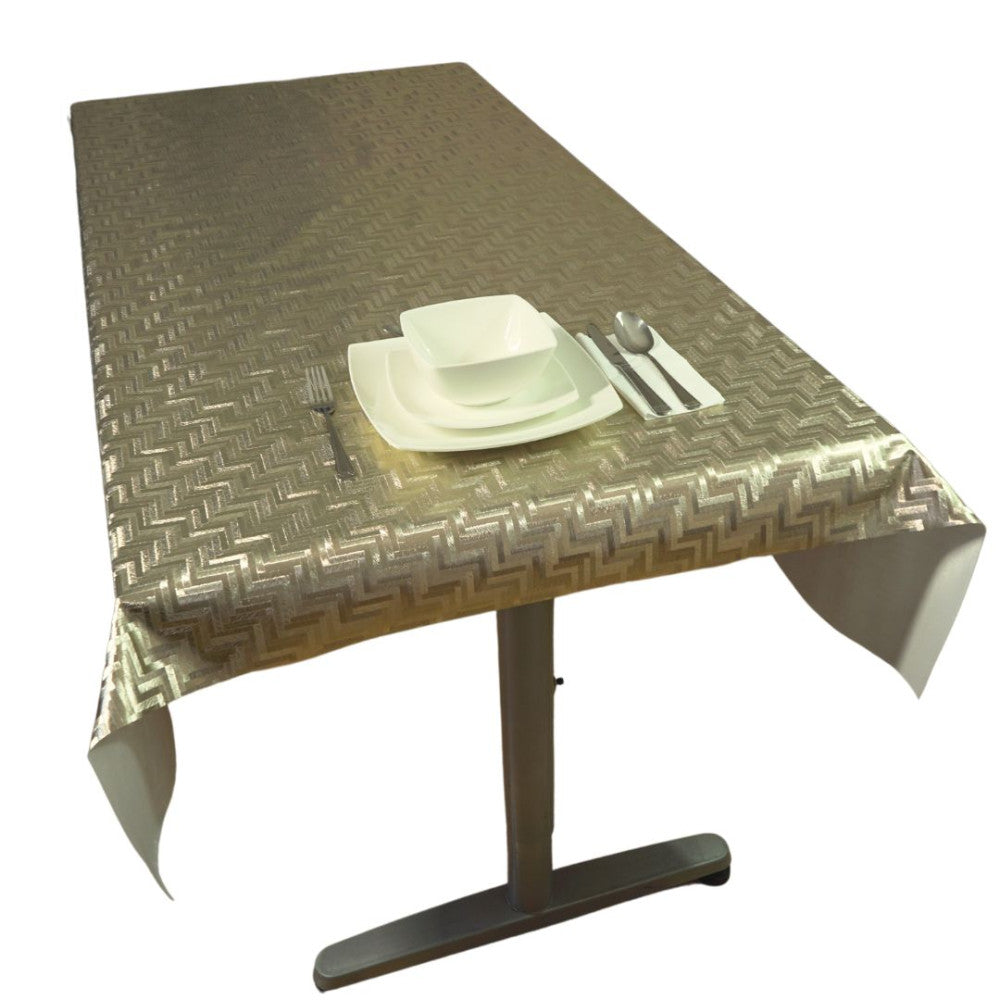 Gold-Wachstuch-Tischdecke - Premium-Qualität - Goldfarbe