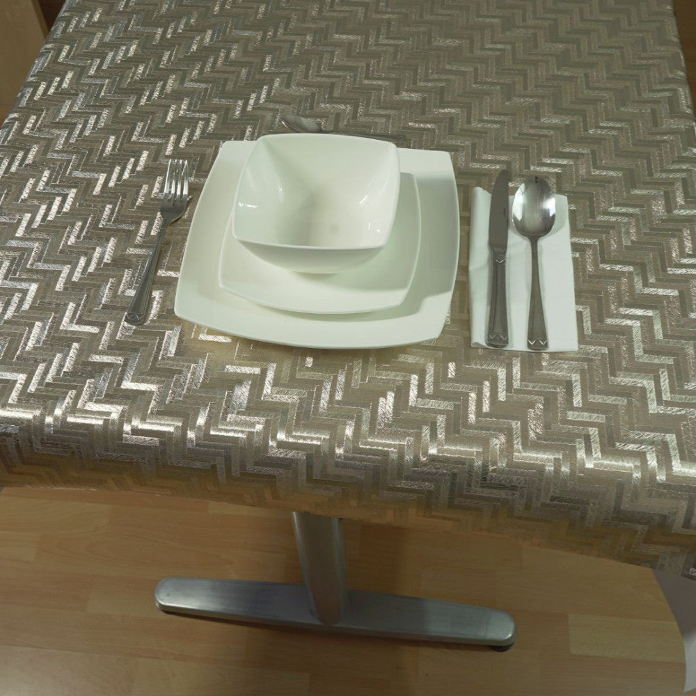 Gold-Oilcloth tablecloth - Premium quality - Gold color