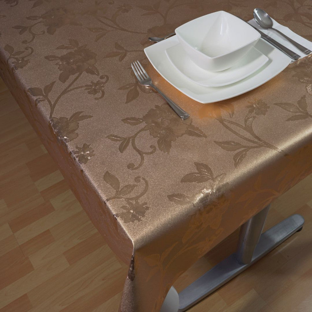 Gold-Wachstuch-Tischdecke – Premium-Qualität! – Roségold