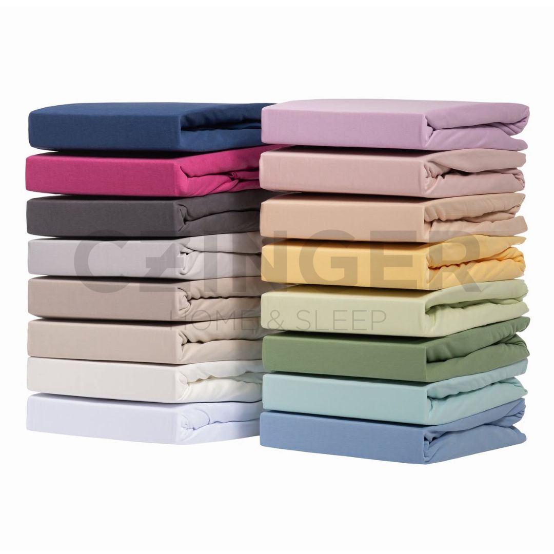 Jersey - Spannbettlaken - Weiß - Premium Qualität! - 150 g/m2