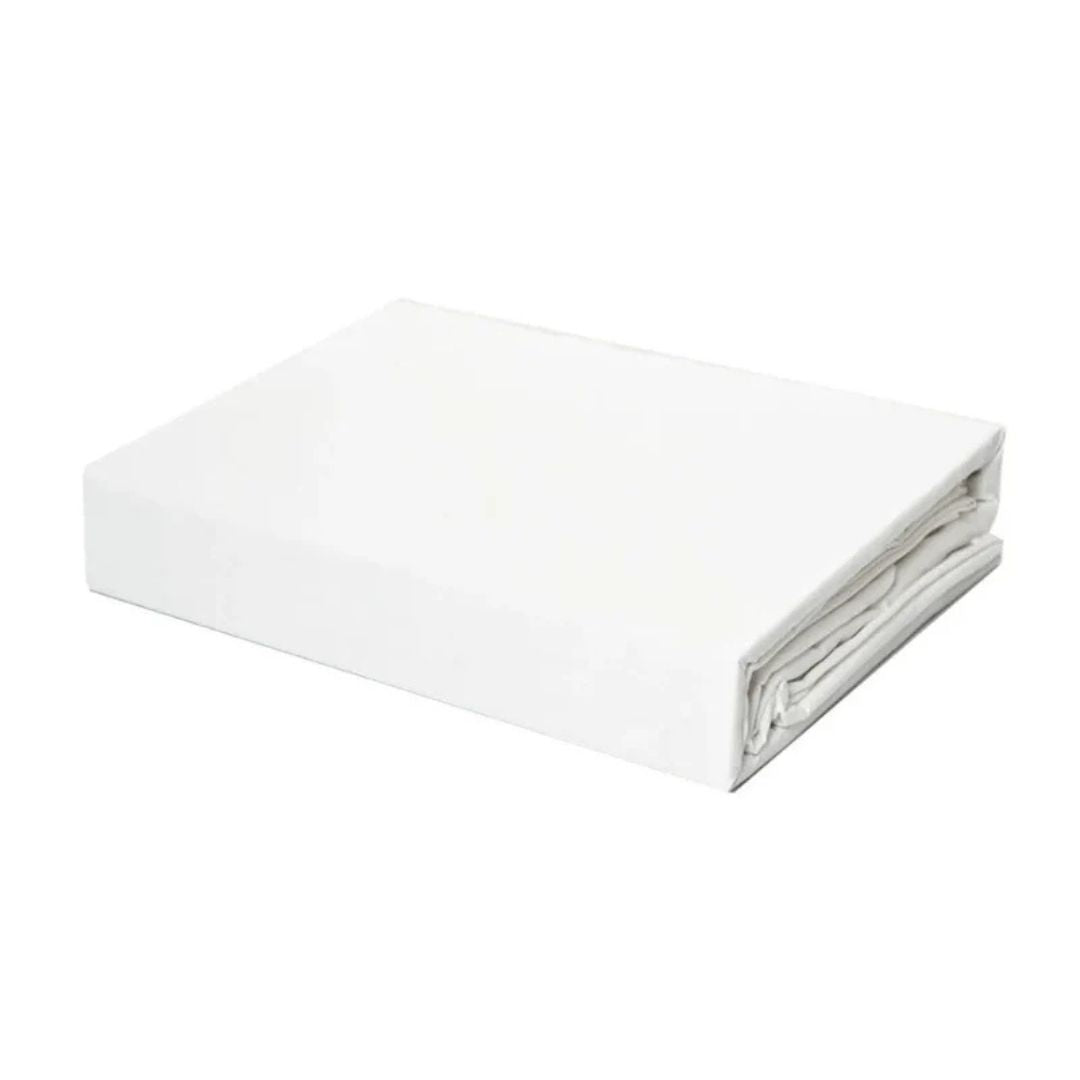 Jersey - Fitted sheet - White - Premium quality! - 150 g/m2 - packaged